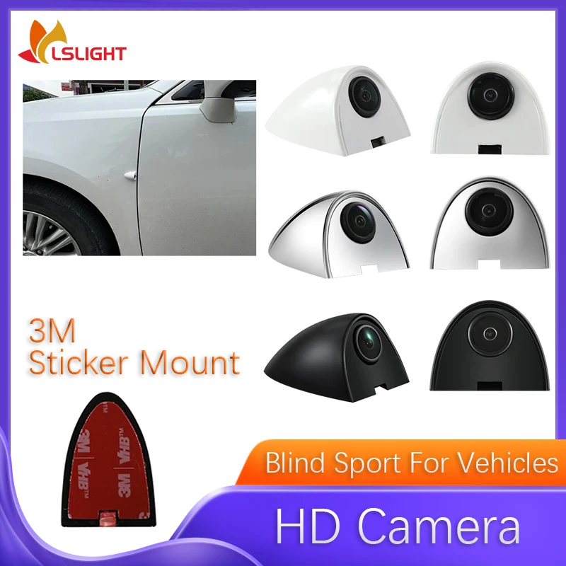 

One Pair Car Camera HD Side View Night Vision Waterproof 80° Degree Rear Mirror Monitor For Vehicles Electronic Accessories