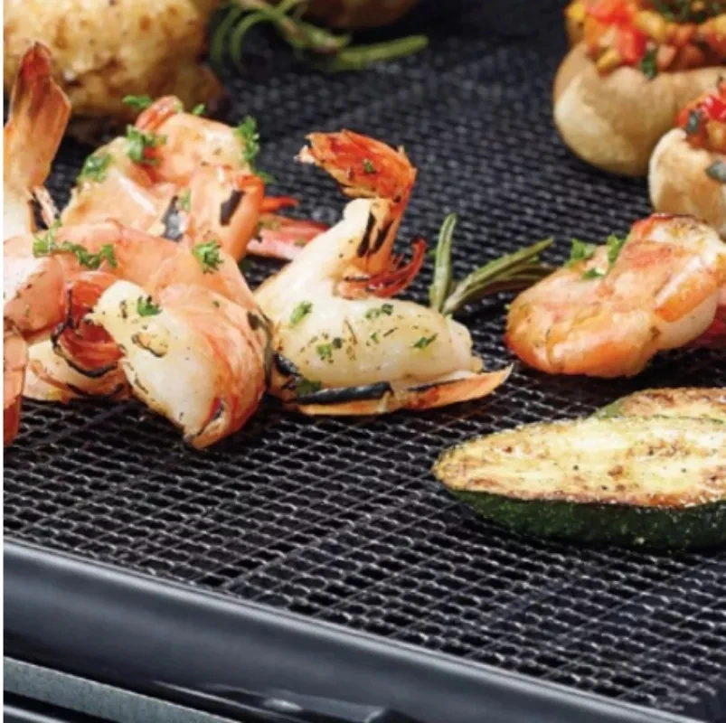 Barbecue Grid Baking Net Accessories Non-Stick Grilling Mesh Mat Works on Smoker Pellet Gas Charcoal BBQ Sheet Liners