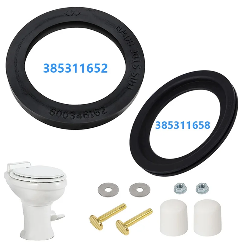 Piezas del kit de sello de inodoro RV para 385311652   Kit de sellado para inodoro RV y 385311658   Sello de descarga para inodoro RV, para inodoro Dometic 300/310/320 RV