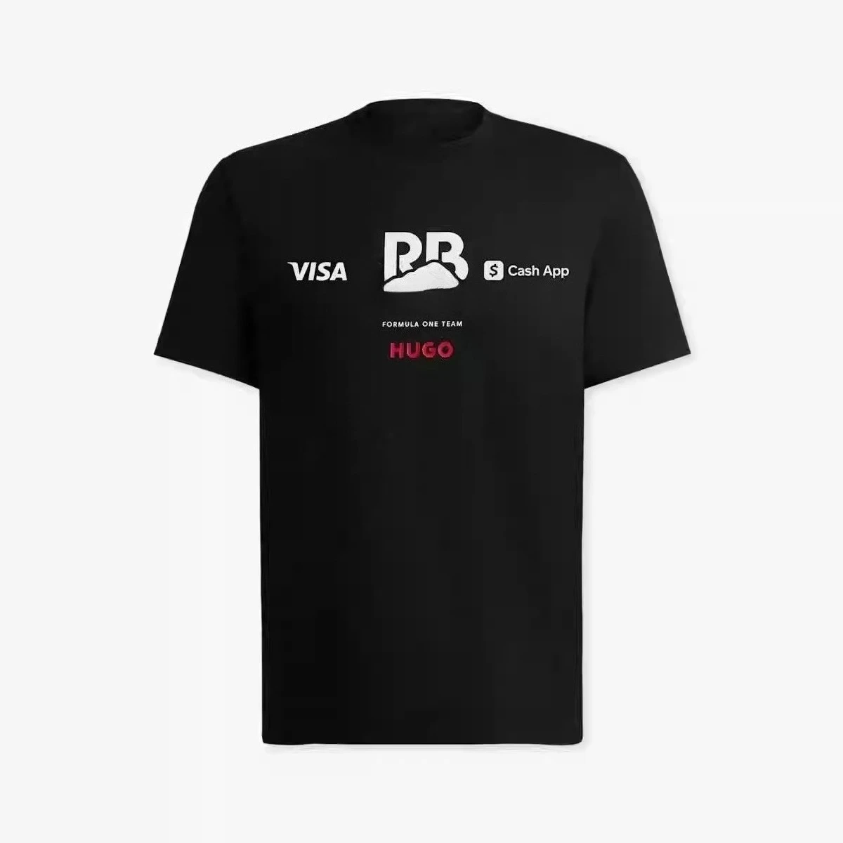 

2025 New F1 Racing Team Motorcycle T-shirt RB Black Shirt Summer Men Women Quick Drying Breathable Jersey Moto Clothing