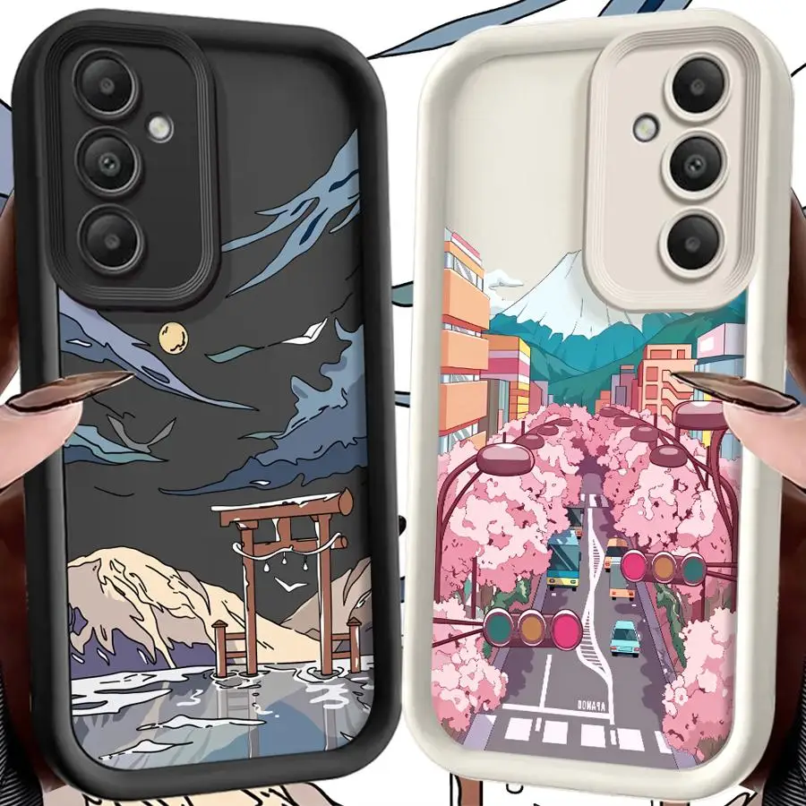 

Phone Cover Case for Samsung Galaxy S26 Ultra S22 S25 Edge S24 Plus S20FE S23 FE S25 S24Ultra S21 Cartoon Anime Landscape