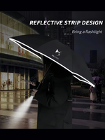 Automatic Umbrella with Reflective Stripe Reverse Led Light Umbrella For DS SPIRIT DS3 DS4 DS4S DS5 5LS DS6 DS7 WILD RUBIS