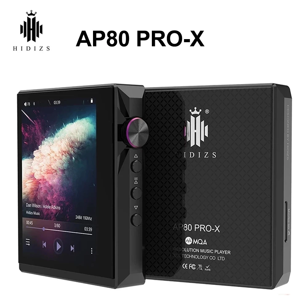 

Hidizs AP80PRO-X (Ap80 pro x ) Bluetooth Portable Music Player MQA 8X MP3 USB DAC Hi-Res Audio DSD64/128 FLAC LDAC FM Radio DAP