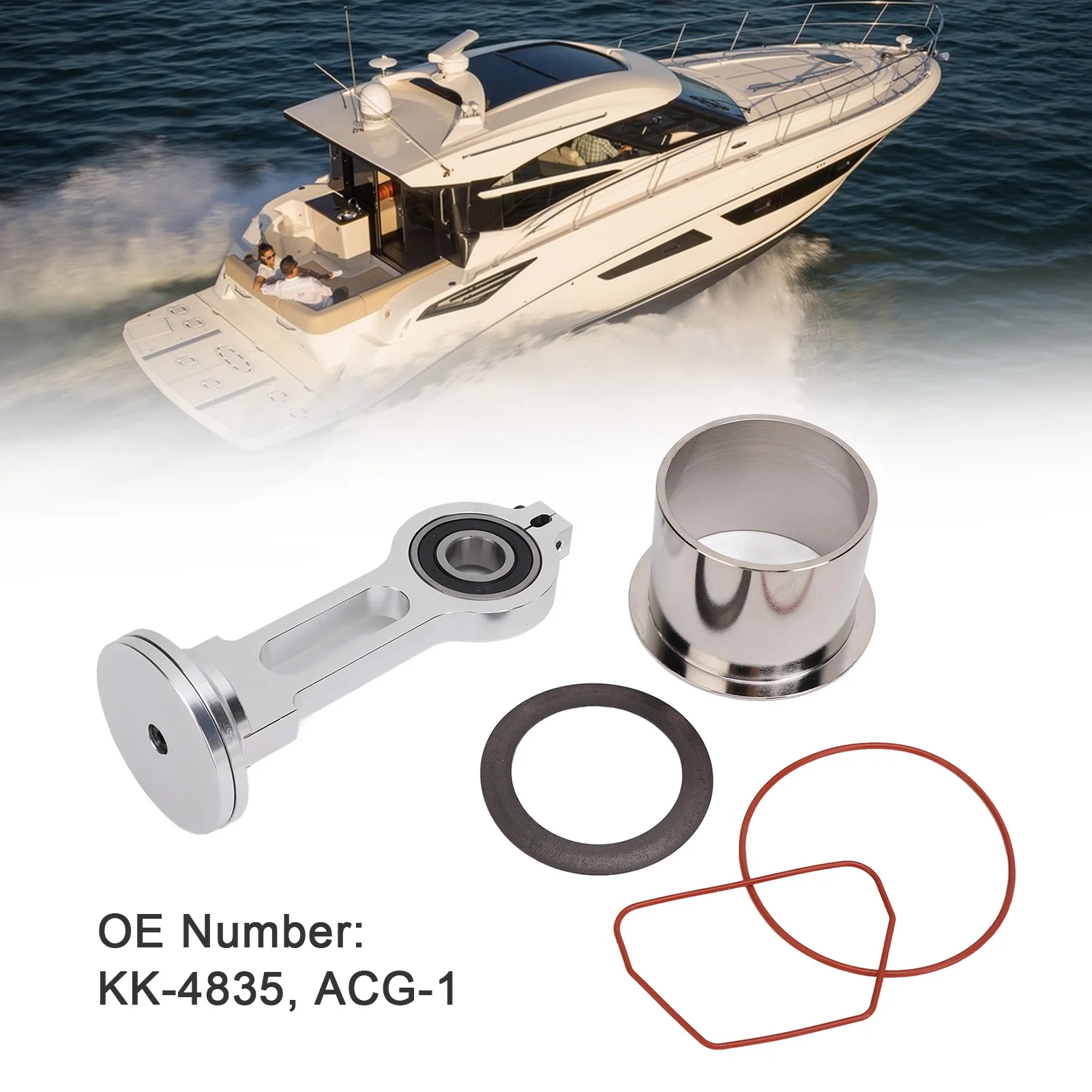 طقم قضيب توصيل مكبس الضاغط KK‐4835 قضيب توصيل الضاغط لاستبدال مضخات زيت سيرز ACG‐1 #2