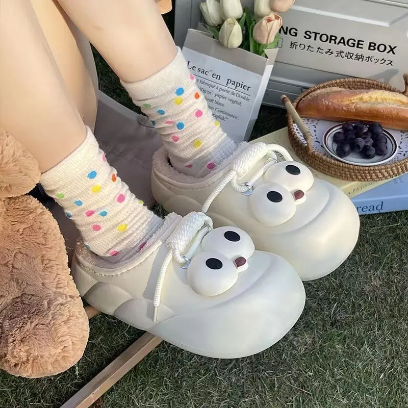 

Cotton shoes can be worn outside, autumn and winter women's warm indoor slippers are waterproof and non slip