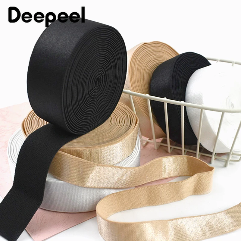

5-20M 6-30mm Nylon Elastic Band Bra Strap Rubber Bands Underwear Shoulder Straps Belt Sling Stretch Tape DIY Sewing Accessories