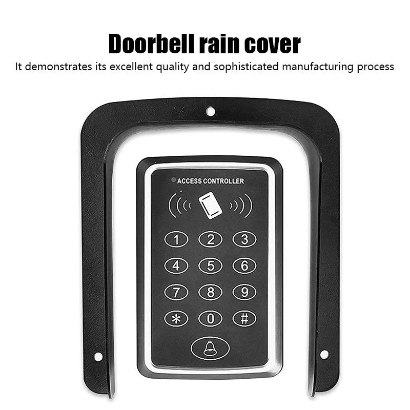 Waterproof cover, rainproof box, metal rainproof protection, access control keyboard, doorbell button, card reader, solar case