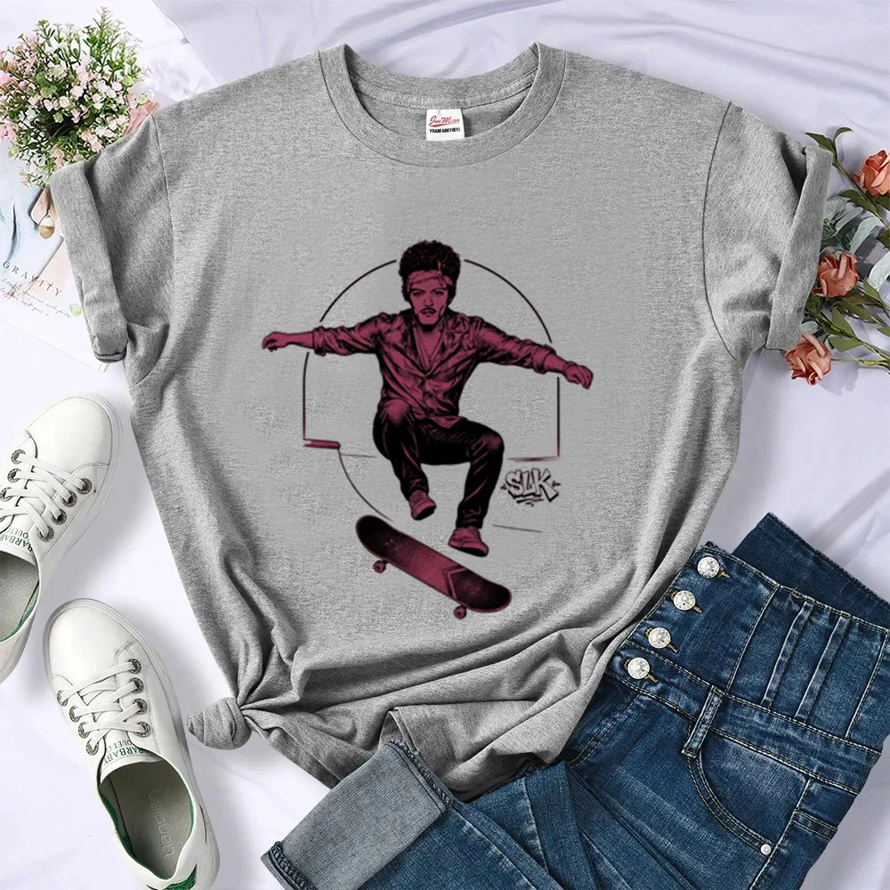 Bruno Mars t shirt femme emo 2000s baddie korean fashion cheap t-shirt manga 80s vintage goth Psychedelic