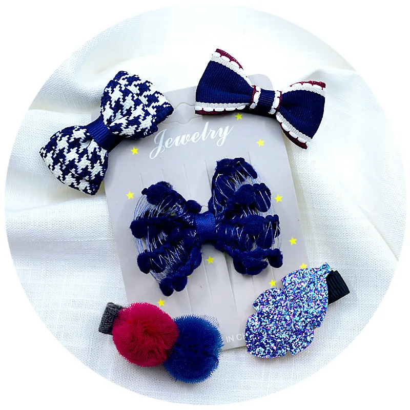 

5 Pcs Toddler Girls Hair Clips Set Mini Cartoon Flower Bow Butterfly Barrettes Gentle Non-Toxic Hairpins Baby Gift