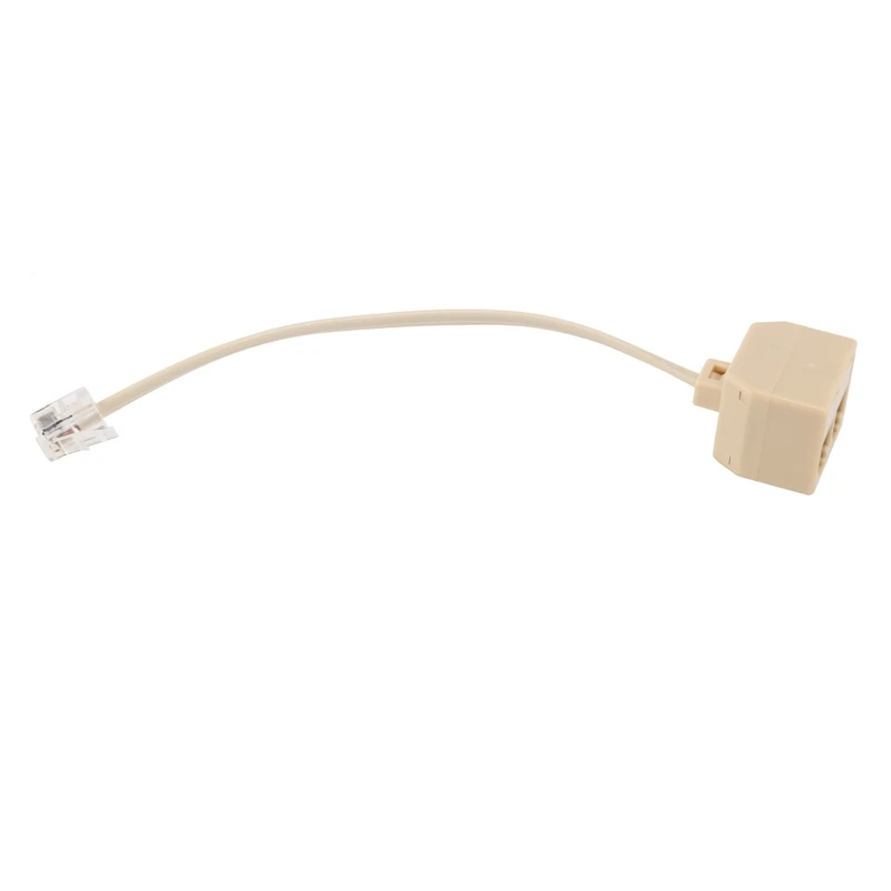 Best Telephone RJ11 Male Line to Double RJ11 Female Jack Filter Splitter Adapter