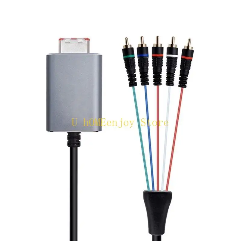 B0KF Support Video Game Gaming 5RCA Accessories for Gamecube Console