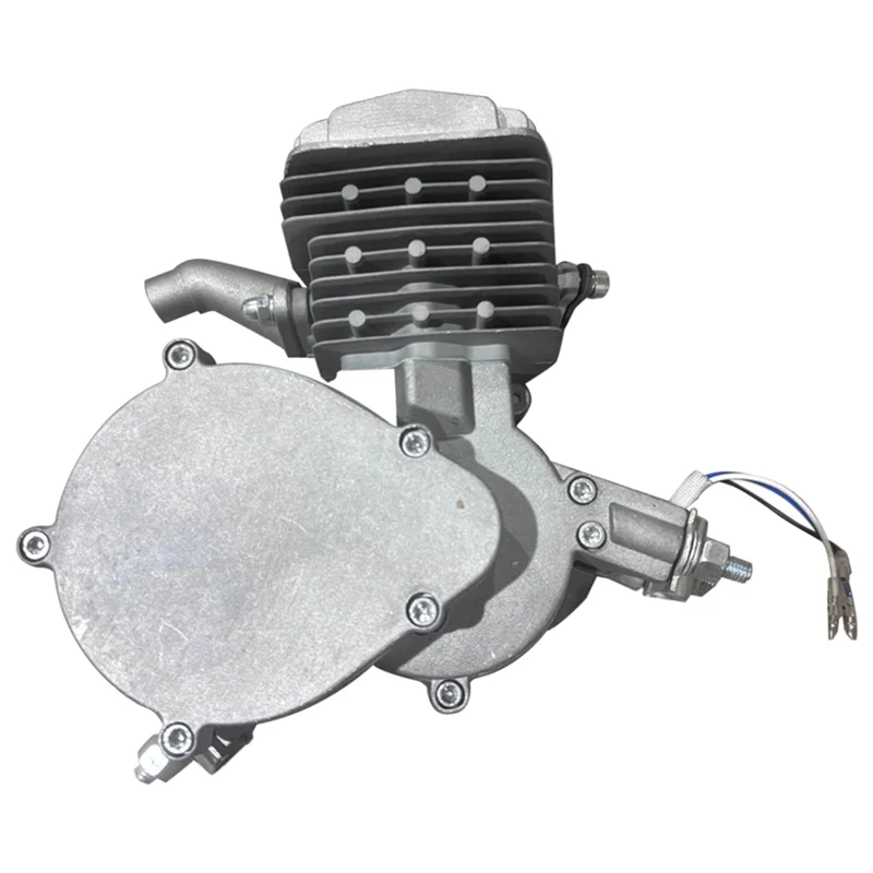 

5500RPM 80CC 2-Stroke Silver Bicycle Engine Kit, 1.85KW, CDI Motor For 26Inch-28Inch Bike Conversion