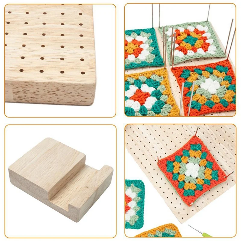 Blocking Boards With Grids Wooden Durable Durable Blocking Board For Knitting And Crocheting