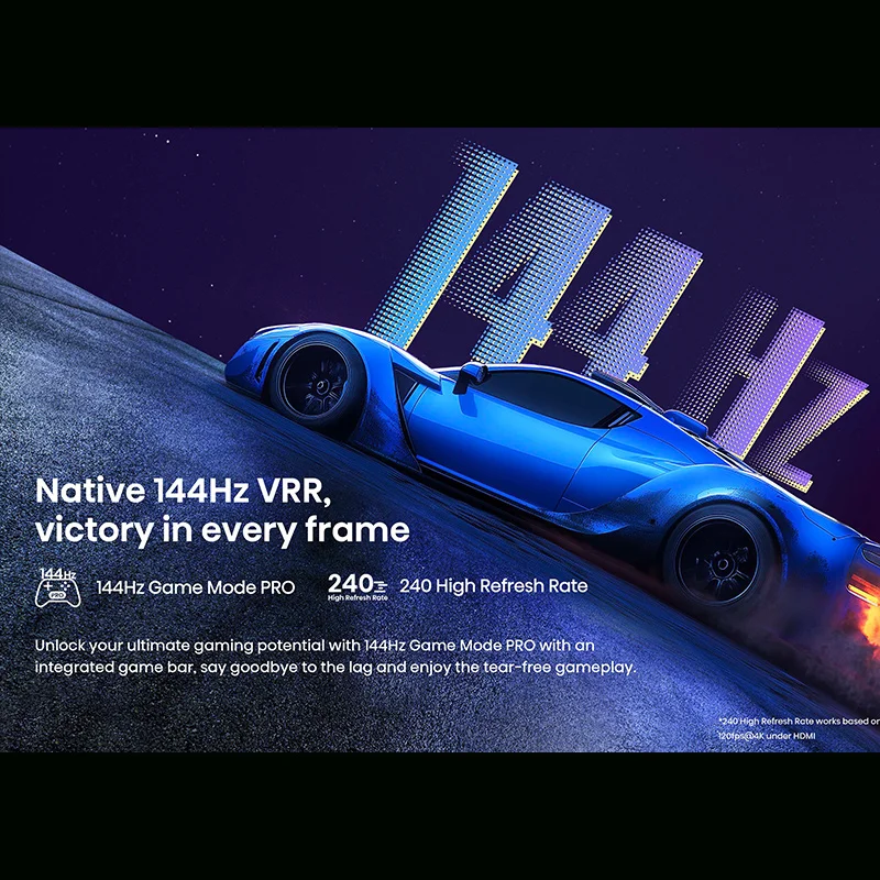 Hisense Q7-55/65/75 inch 144Hz QLED Gaming TV, QLED Colour, Dolby Vision·Atmos, AI Picture, Shipping from Riyadh