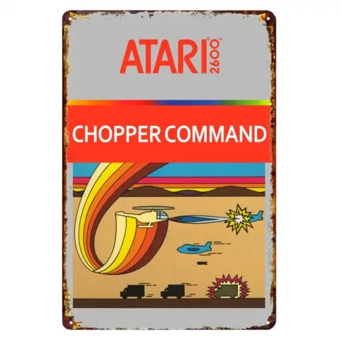 Chopper Command Retro Video Game Metal Poster - Tin Sign Size 20*30cm
