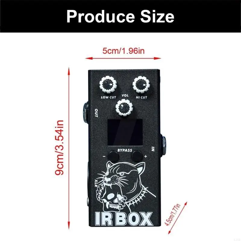 L38F Guitar Box Pedal Cab Response Cabinets Speaker Simulation Guitar Effect Pedal 32 Presets 9 Segment EQ Modules