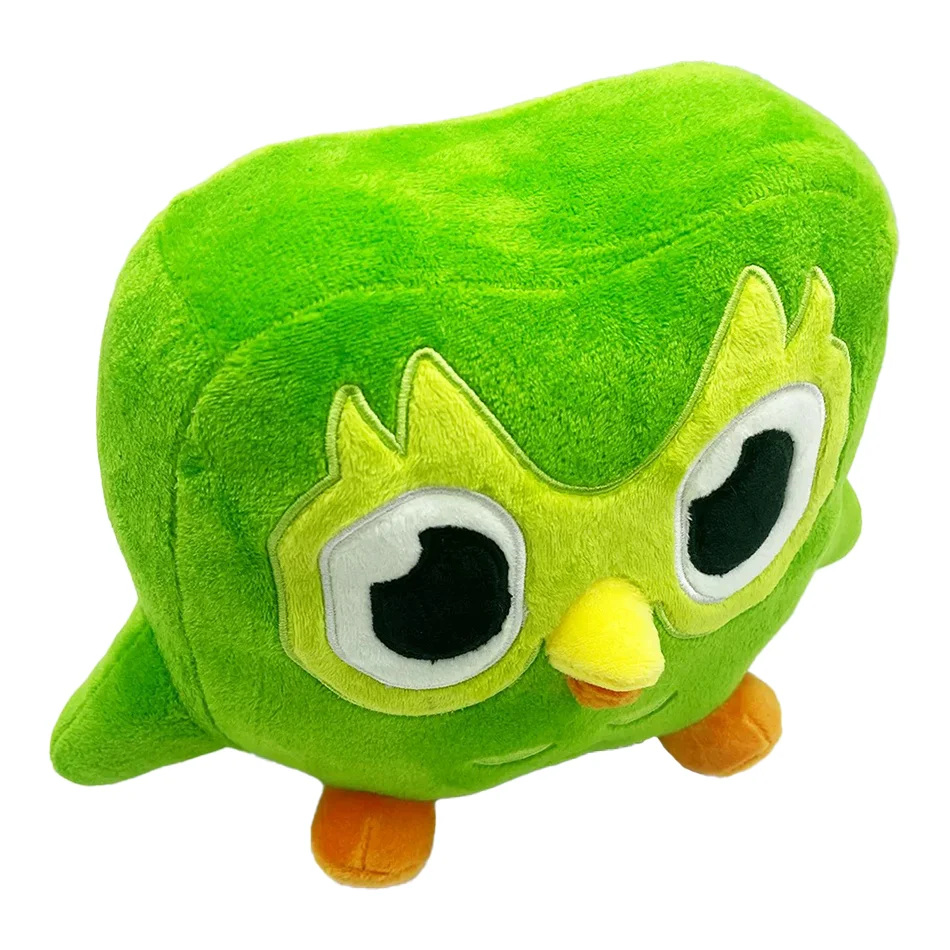 Green Duolingo Owl Plush Toy Duo Plushie Of Duo The Owl Cartoon Anime Owl Doll Soft Stuffed Animal Toy Children Birthday Gift