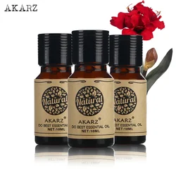 AKARZ Essential Oil Sets - Gardenia Camphor Ambergris - Aromatherapy, Massage, Spa, Bath - 10ml x 3 Bottles