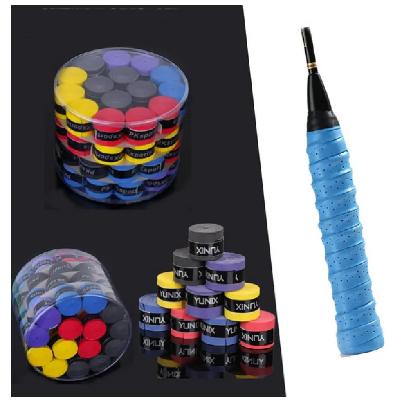 20/60pcs Universal Sweatbands Overgrip Anti-slip Tennis Racket Padel Shock Absorption Badminton Grips Slingshot Tennis Racket