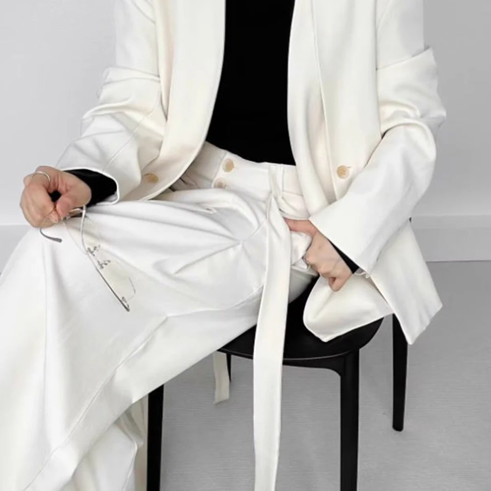 Pantalones para hombre con correas, pantalones informales finos, ropa de calle de verano, moda diaria, pantalones rectos de tendencia que combinan con todo, ropa para hombre, novedad de 2025