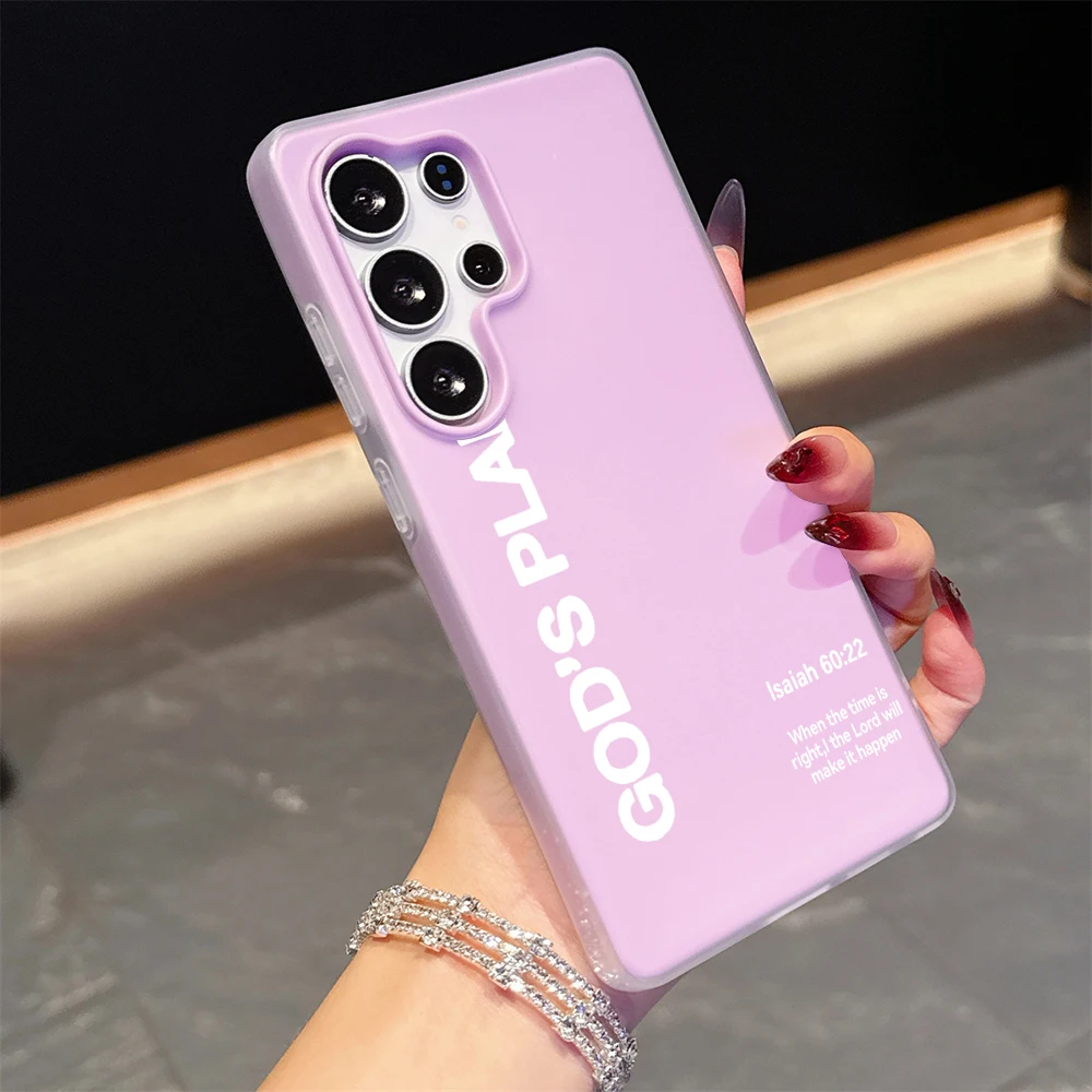 Für Xiaomi Redmi Note 10 14 13 12 Pro Plus 5G 11 Hülle „Gottes Plan“ Bibel Bonbonfarben Hüllen für Redmi 12 13C 14C Stoßfeste Abdeckung – Detail 9