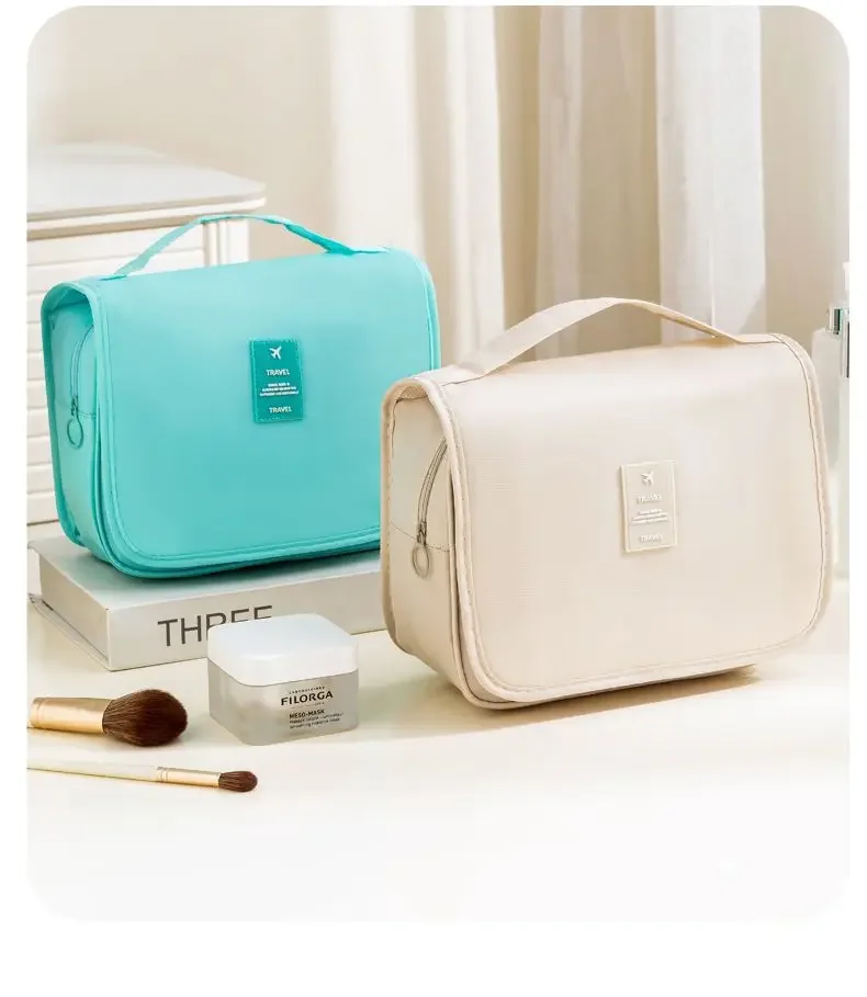 Portable Hook Toilet Bag Multi Functional Travel Waterproof Wear Resistant Multi Layer Storage Large Capacity Makeup Bag