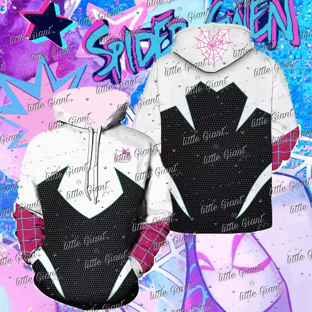 زي سبايدر جوين ستايسي للنساء والرجال بتصميم طباعة ثلاثية الأبعاد وسحاب للبالغين، ملابس تنكرية للهالوين، بلوفر بقلنسوة #2