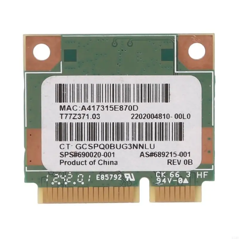 Tarjeta red inalámbrica U2JE 2.4GHz para RT3290 690020-001 Tarjeta LAN PCI-E compatible con soporte
