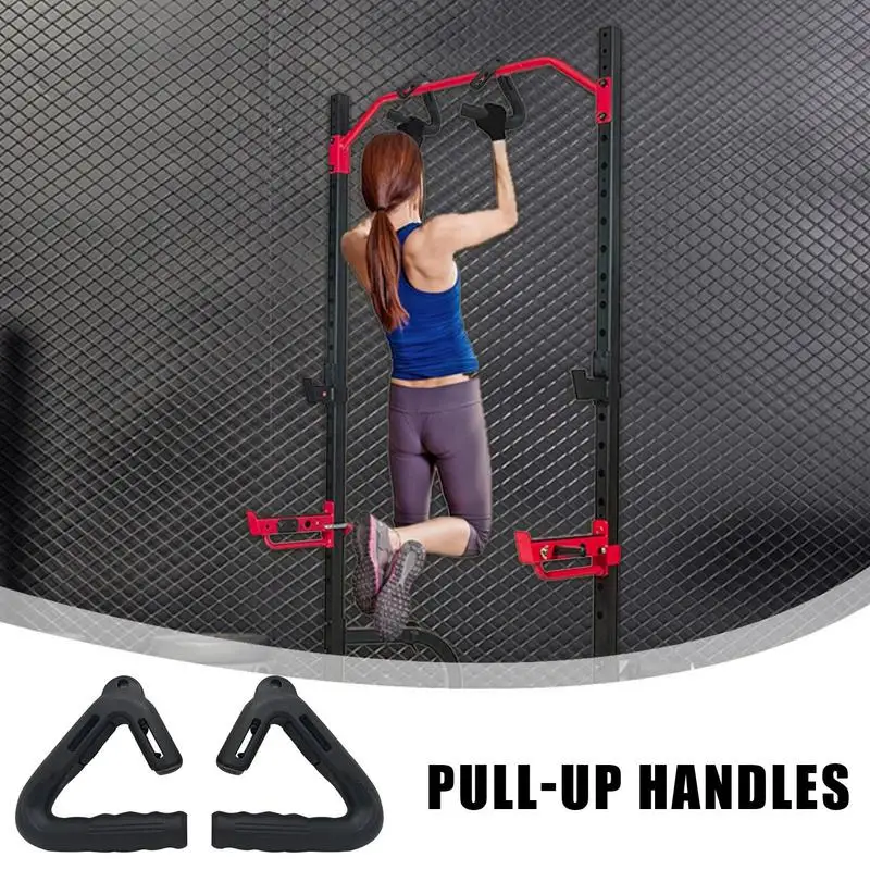 Manijas de dominadas con agarre neutro, equipo de entrenamiento para gimnasio en casa, ganchos portátiles para barra, peso muerto para entusiastas del gimnasio en casa