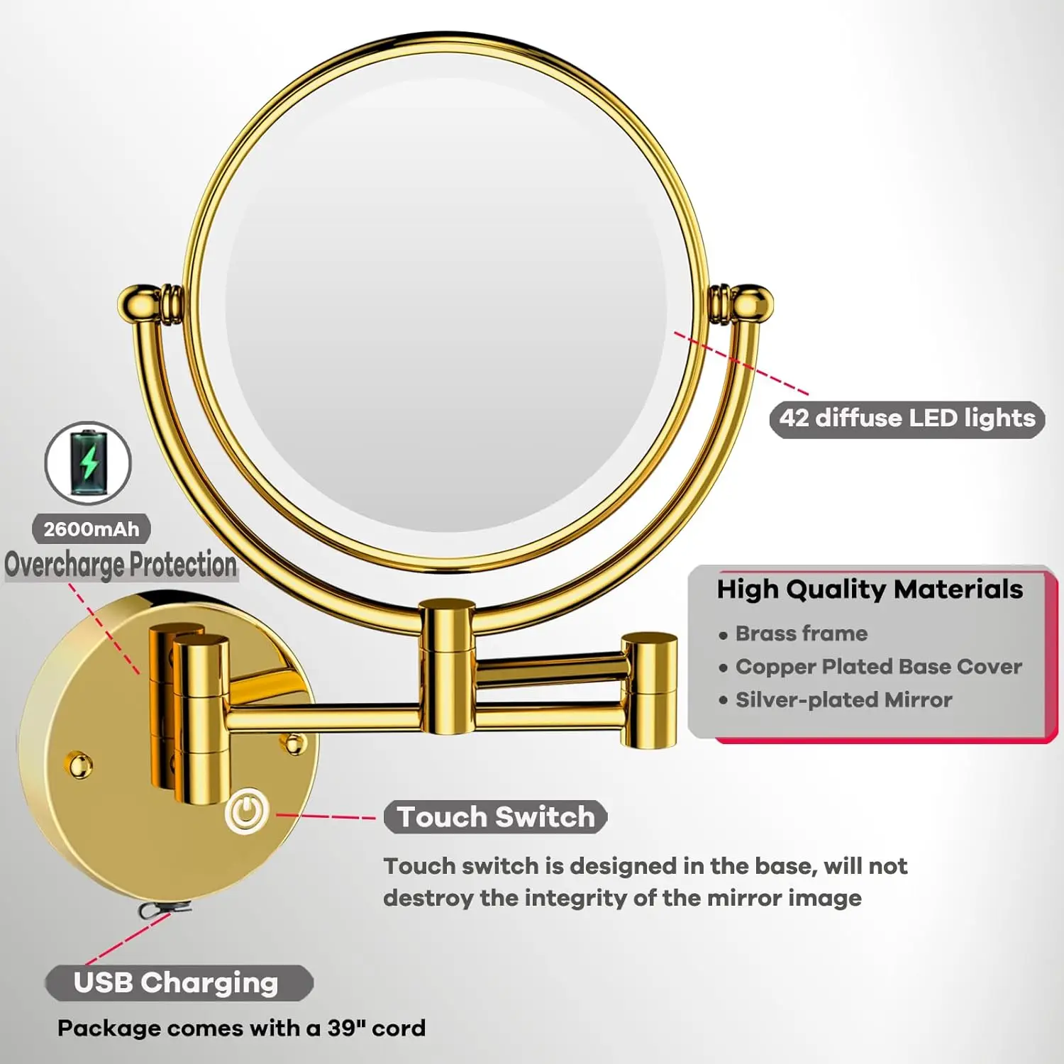 Thumbnail 4 - #33 Ranked Round Wall Mirrors Picks in 2026