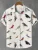 Stylish Bird Print Men's Short-Sleeve Shirt