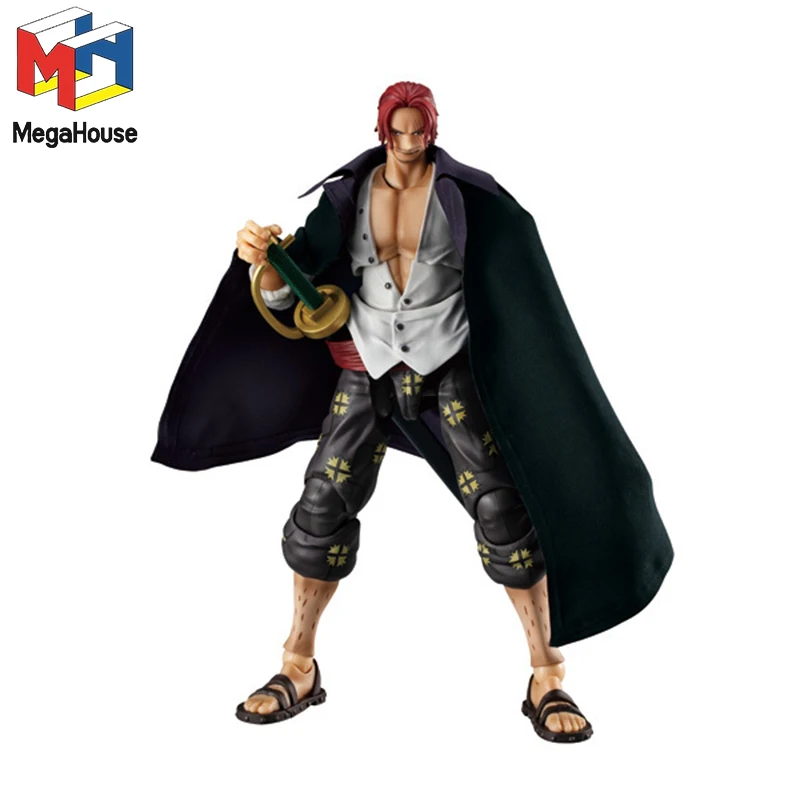 In Stock Genuine Original Mega House VARIABLE ACTION HEROES Shanks Ver.1.5 ONE PIECE Action Anime Figure Collectible Model Dolls