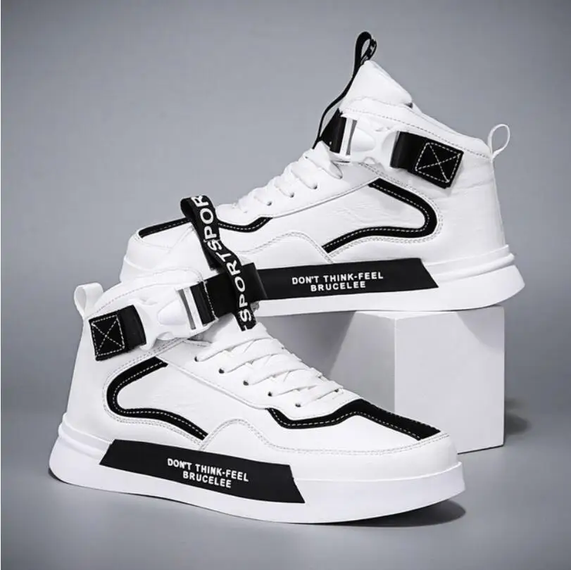 2024 Youth White Men\'s Sneaker Trend High Top Platform Shoes Designer Vulcanized Shoes Brand Sneakers Couples Shoe senderismo