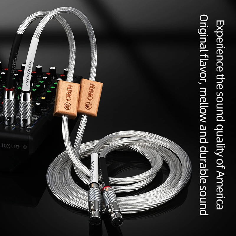 Imagem -04 - Cabo de Áudio Xlr Odin-hifi Fibra de Carbono de Alta Pureza Plugue Xlr Chapeado Macho para Fêmea Microfone Mixer