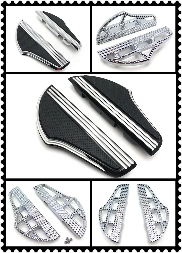 Motorcycle Front Driver Foot Pegs Floorboard For Harley 2006-2017 Dyna,2000-later Softail (except FXDRS),1986-later Touring