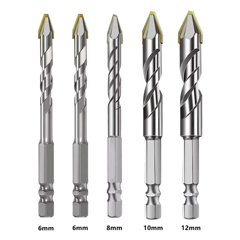 High-Strength Eccentric Moto Drill Bit Set for Wood Glass Tile Plastic Clean Repair Metal Bits Home Improvement Tool Kit
