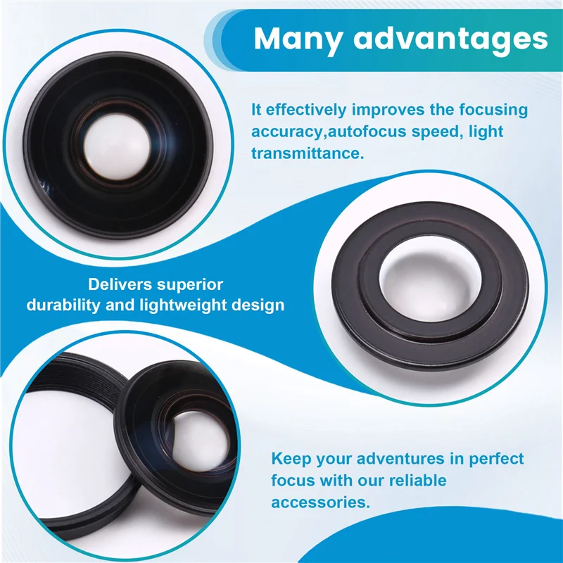 VO-Para reemplazo de cristal de lente Insta360 X4: piezas de reparación y accesorios de montaje en anillo