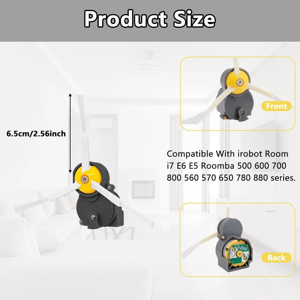 Modulo motore spazzola laterale di ricambio compatibile con iRobot Roomba E6 E5 i7 500 600 700 800 900 aspirapolvere serie