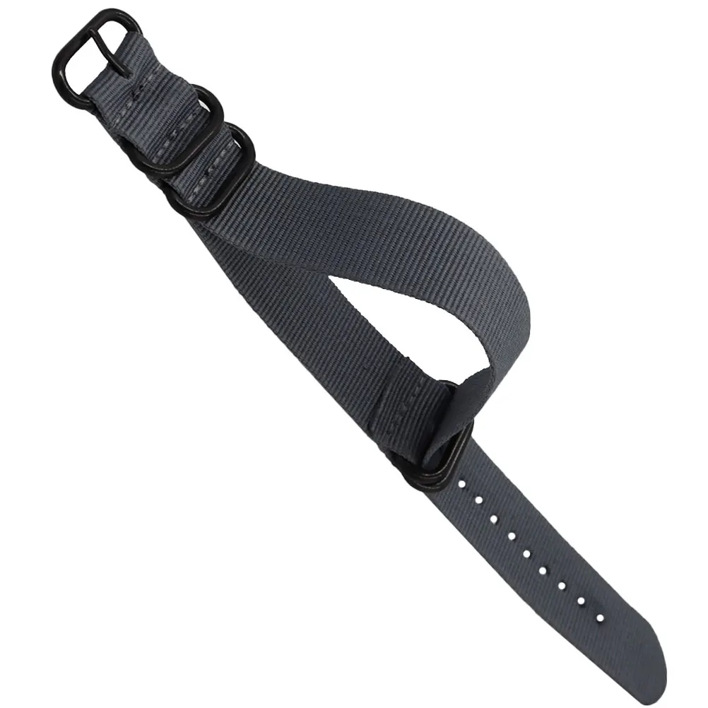 

1pc Nylon Canvas Watch Strap 22Mm Stripe Adjustable Comfortable Wrist Band For Smart Watch Replacement Gift Band Strap
