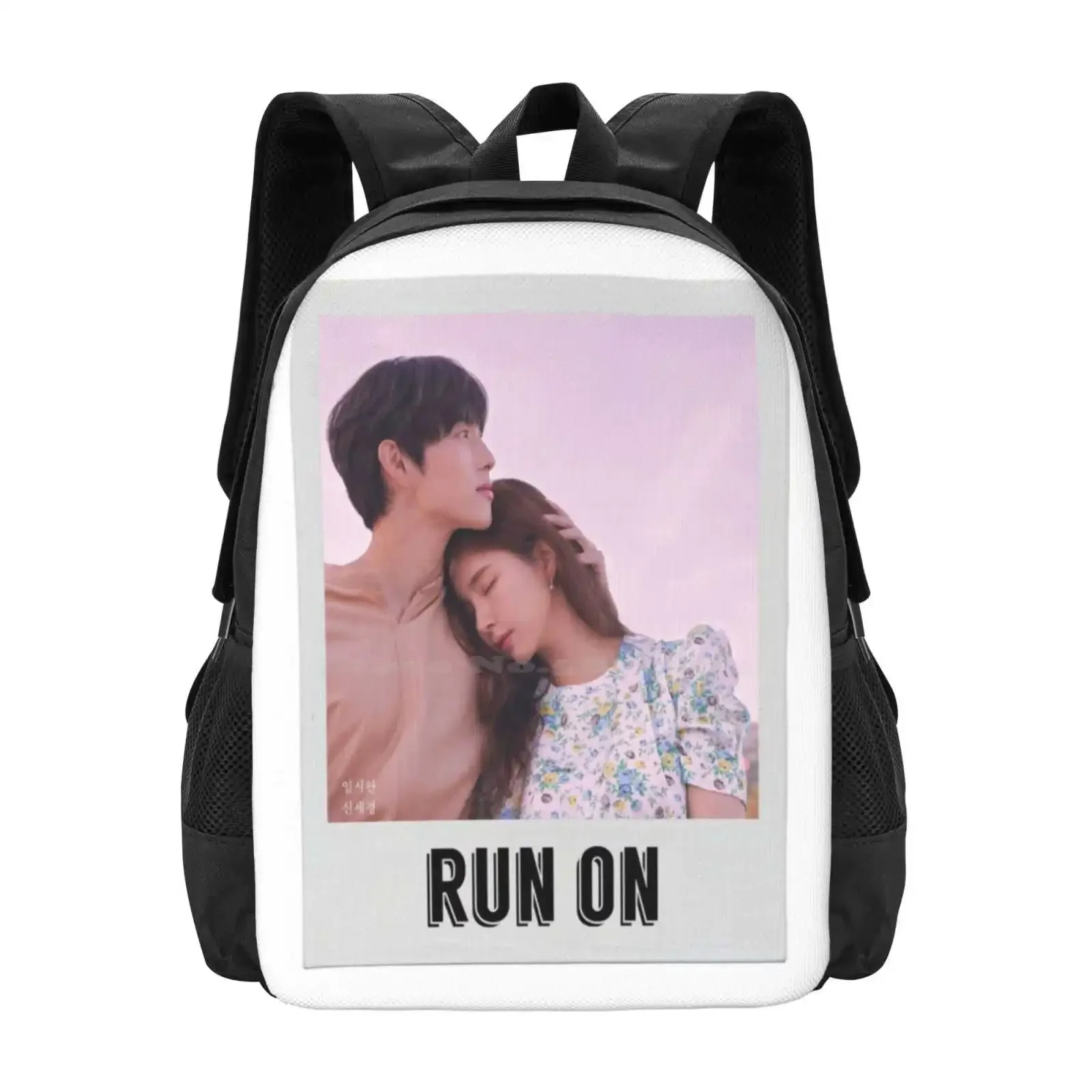

Run On (Main Couple) Hot Sale Schoolbag Backpack Fashion Bags Run On Kdrama Im Siwan Shin Sekyung Pink