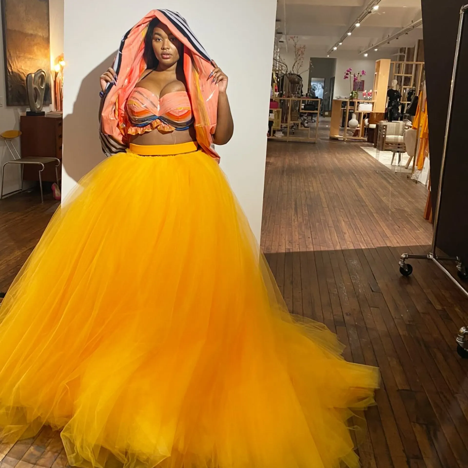 

Princess Tulle Skirt Yellow Luxury 2026 Wedding Skirts & Party Wear, Fairytale-Style Long, Festival Outfit Custom Made Puffy