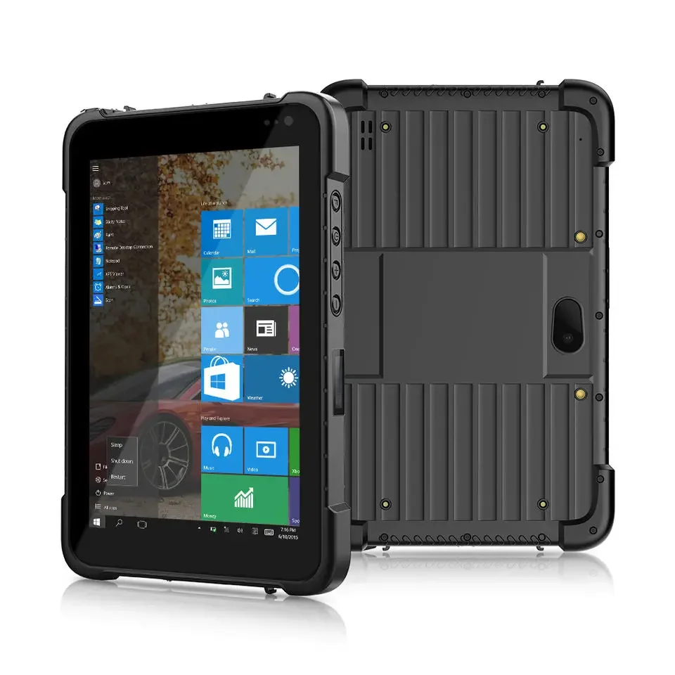 RUGLINE Barcode Scanner Ip67 Grade Weatherproof Ruggedized extreme Tablet Pc 7800mAh 8 Inch Rugged Tablet Android