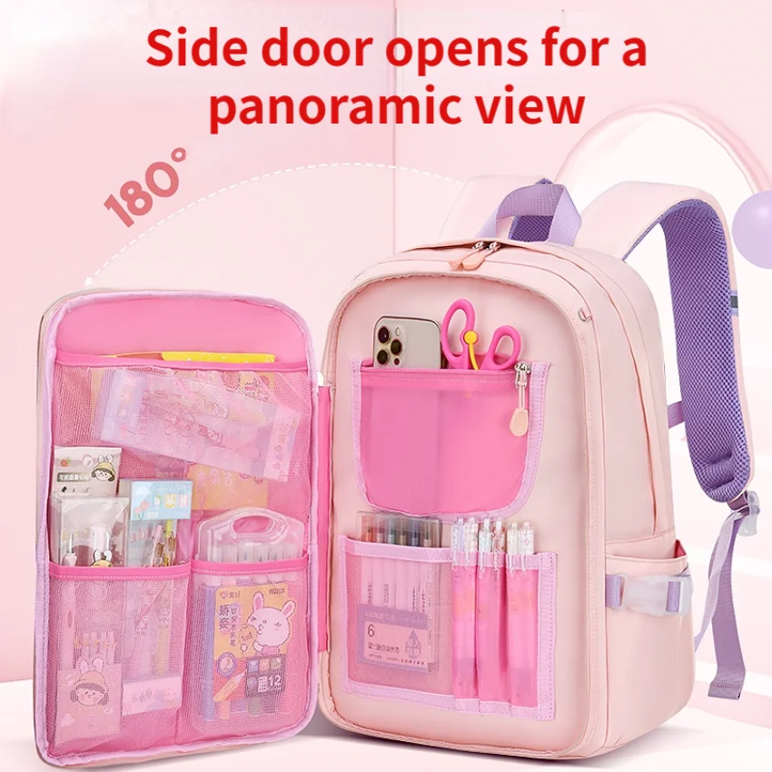 Kids School Bags Backpacks For Girls Student 7-14 Year Waterproof Multi Pockets Kawaii Mochila Backpacks School Bag for Children