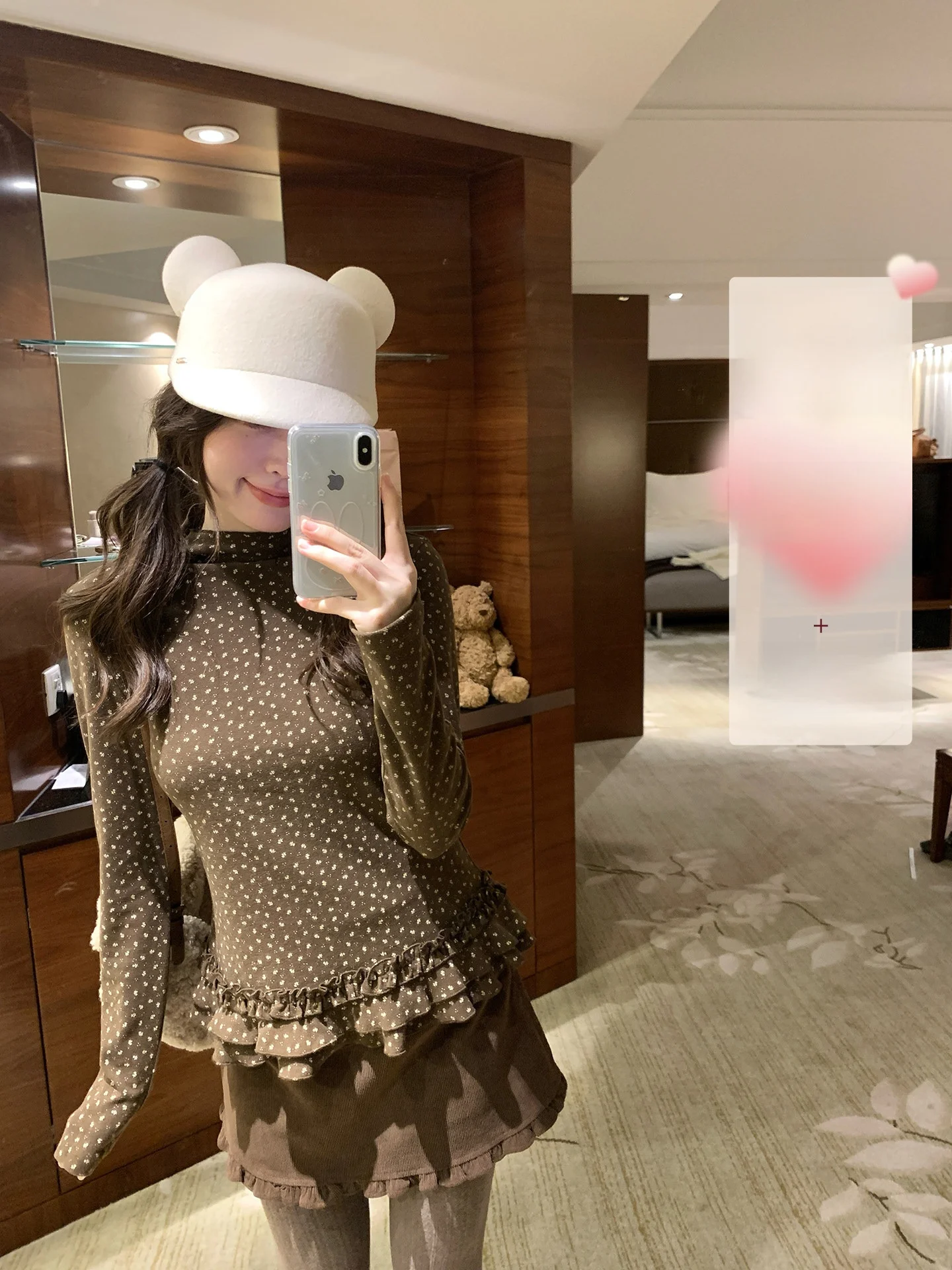 

PtonUmi Brown Flase irt Женская осенне-зимняя кофта с высоким воротником, утягивающая, для многослойного ношения, мягкая, удобная, короткая.