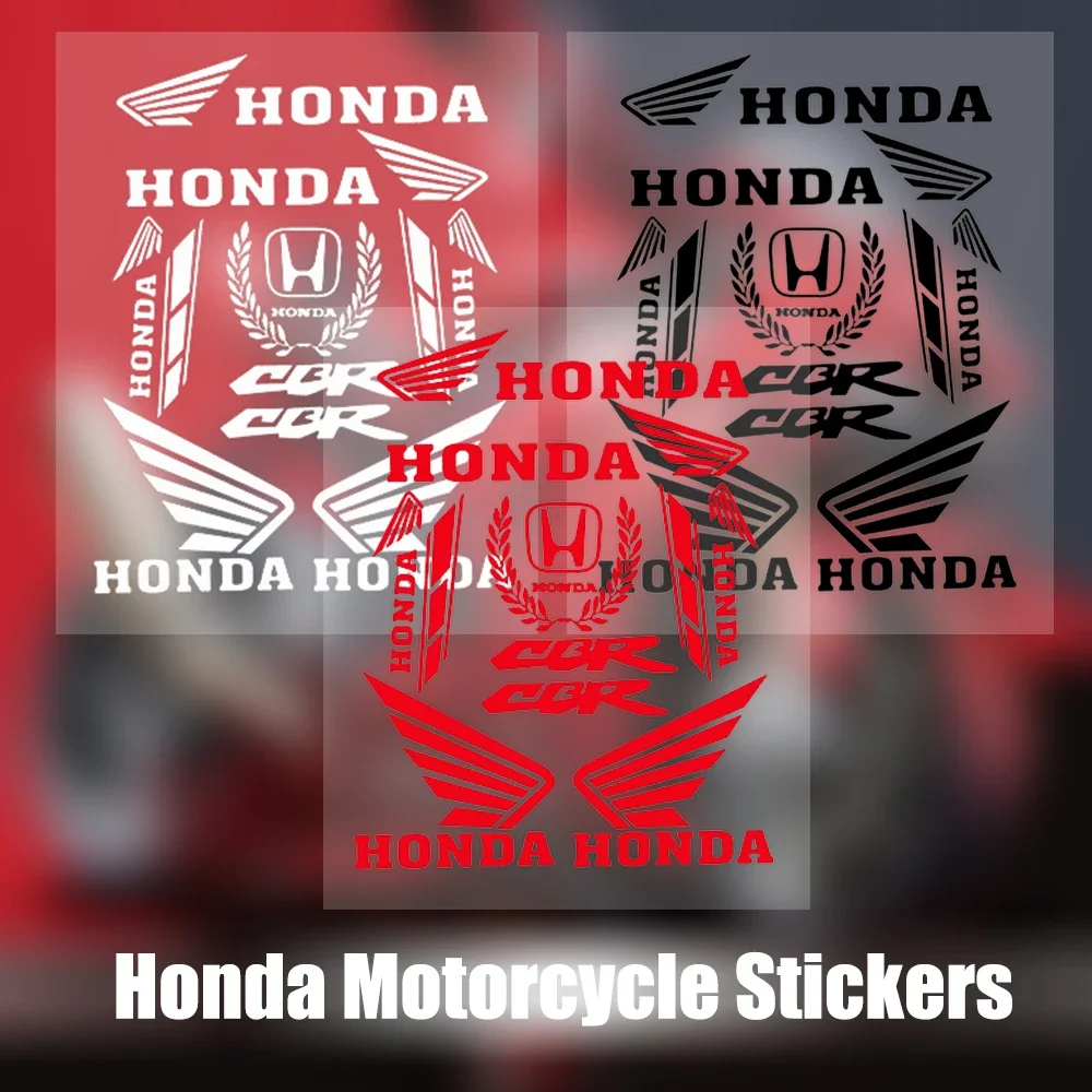 جديد دراجة نارية الجانب قطاع أجنحة ملصق سيارة التصميم ملصق حائط من الفينيل لهوندا دراجة نارية ملصق ملصقات عاكسة سيارة الديكور #4