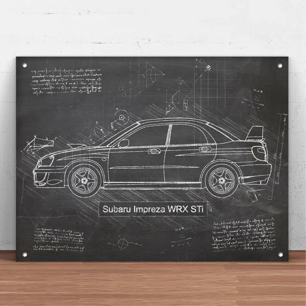 

Impreza WRX STi (2004 - 06) Car Metal Tin a Metal a Wall Decor Fashion Art Decor Poster,Man Cave,Garage,Bar,Pub 1