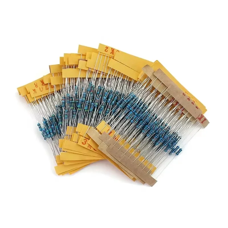 100PCS 1/4W 1% Metal Film Resistance 0.25W Resistor Car Airbag repair Resistor 2ohm 2.2ohm 2.4ohm 2.7ohm 3ohm 3.3ohm Electronics