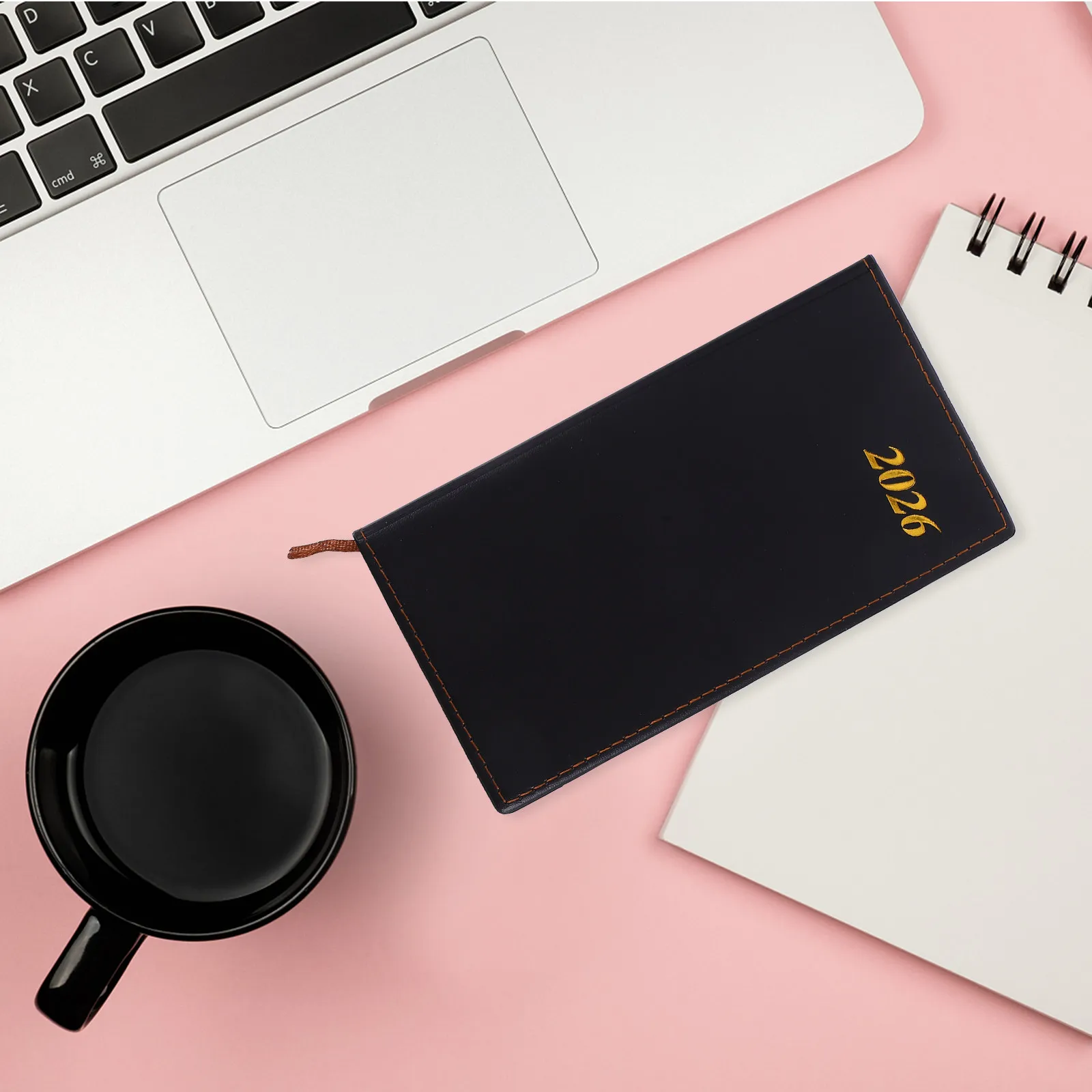 2026 A6 Agenda Planner Weekly Monthly Daily Organizer Notebook Compact Portable Smooth Writing Paper Ample Space for Tasks Goals