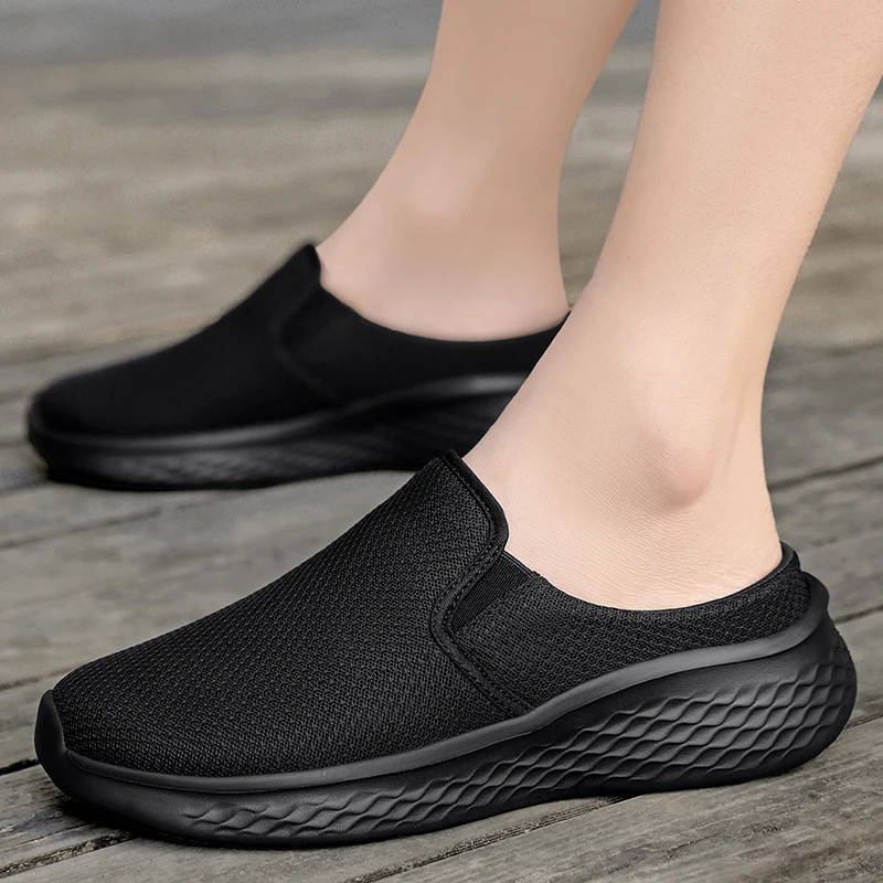 

Large Size Slippers, Men's Walking Shoes, One Foot Loafers, Summer Outdoor Slippers, 2026 New Thick Soled Non Slip Home Slippers