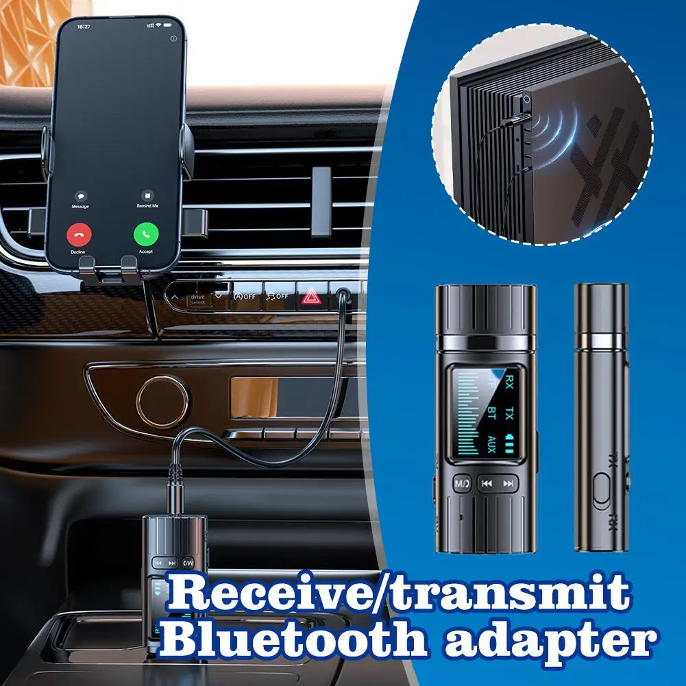 

Bluetooth Audio Adapter TV Computer 2-in-1 Bluetooth Wireless Receiver Transmitter Suitable For PC TV Car Wired Speaker Q4V1